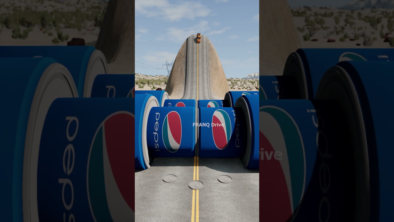 Cars 7 Pepsi Bollard Hill Crush &ndash; BeamNG.drive