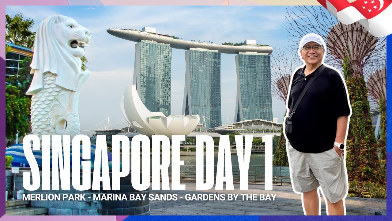 SINGAPORE VLOG DAY 1 | MARINA BAY AREA WALKING TOUR | 新加坡漫步之旅 🇸🇬 | VLOG 99 [ENG SUBTITLE / 中文字幕]