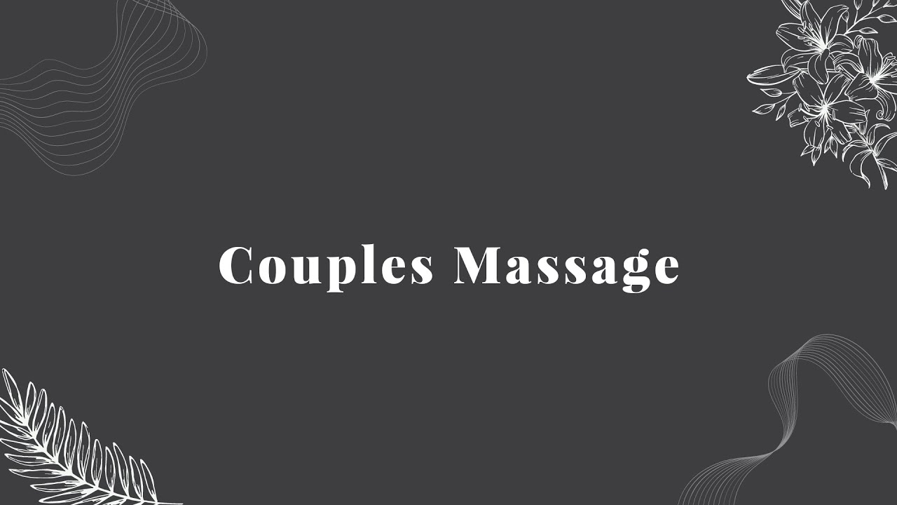 Couples Massage