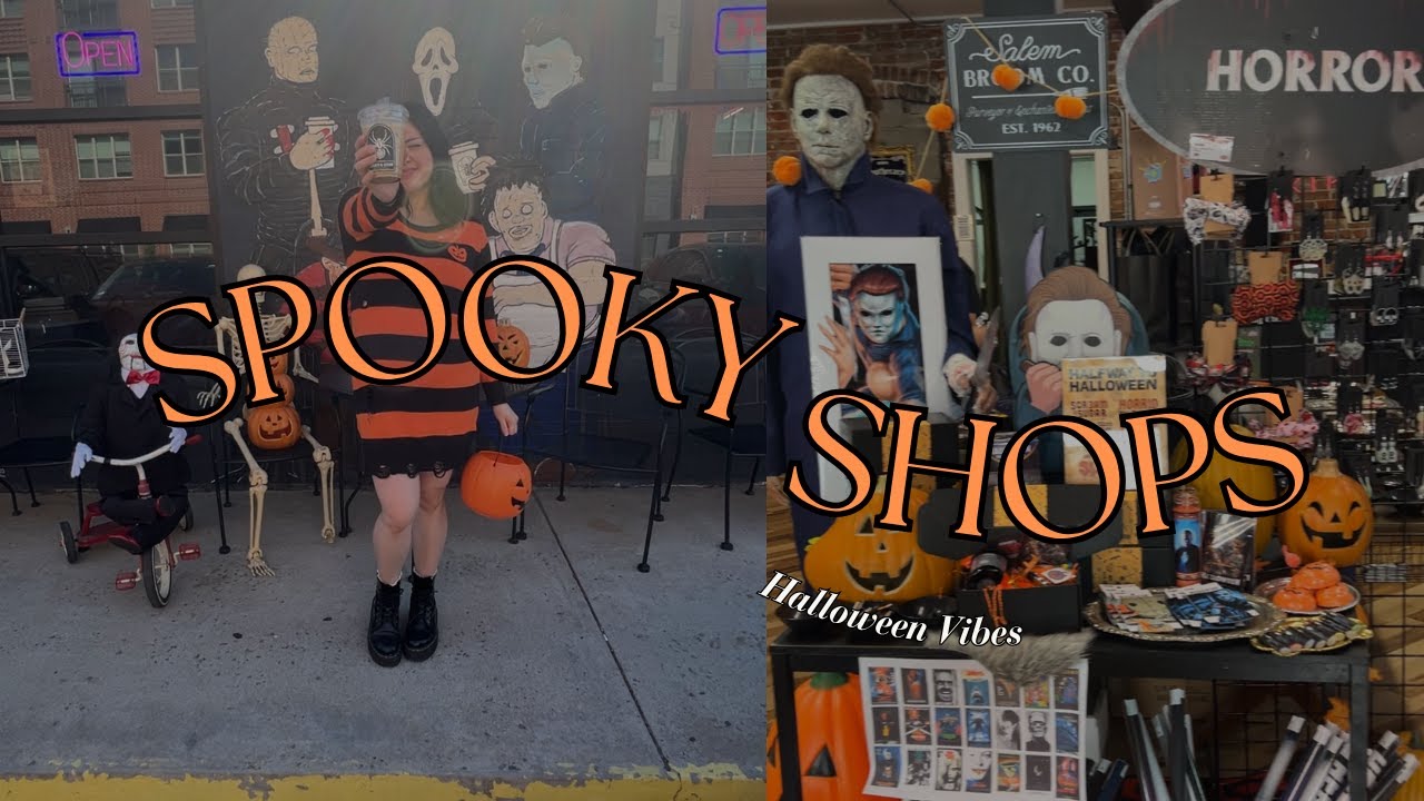 Spooky Cafe Visit, Horror Shop Finds & Halloween Haul! 🧡 | Cozy Halloween Vlog