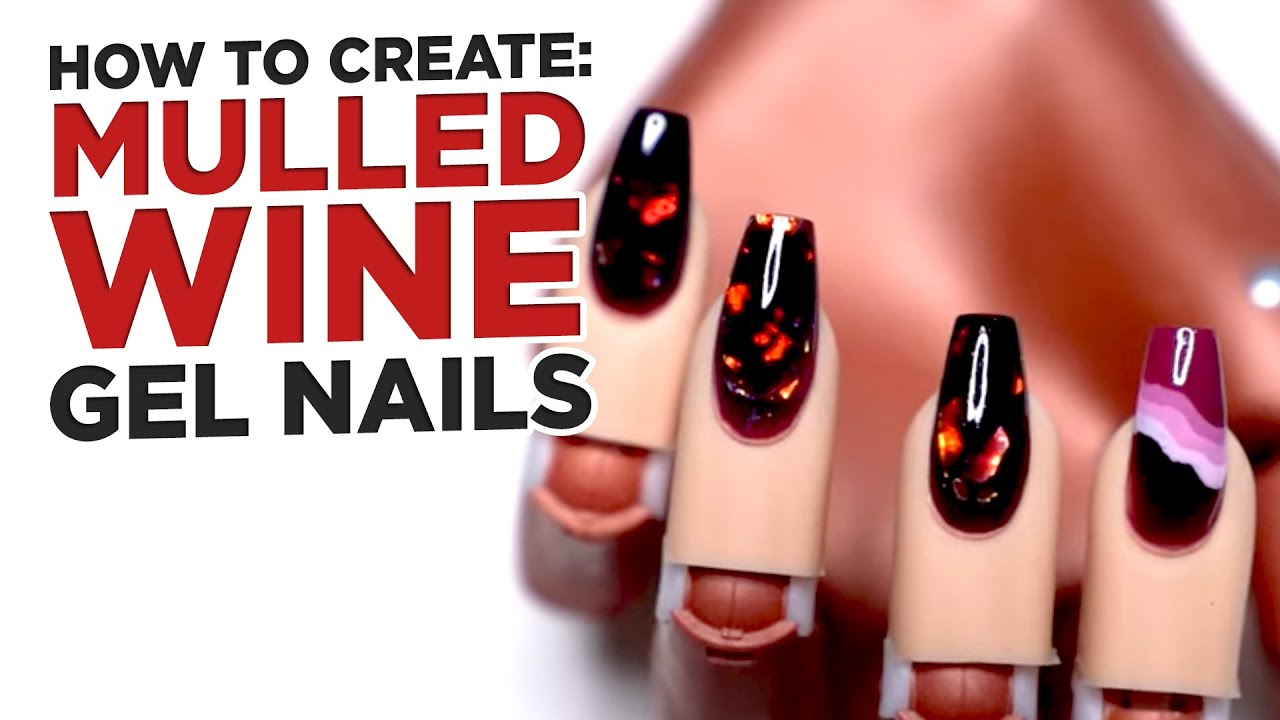 How To Create: Mulled Wine Nails Using 2 Gel Tinting Techniques