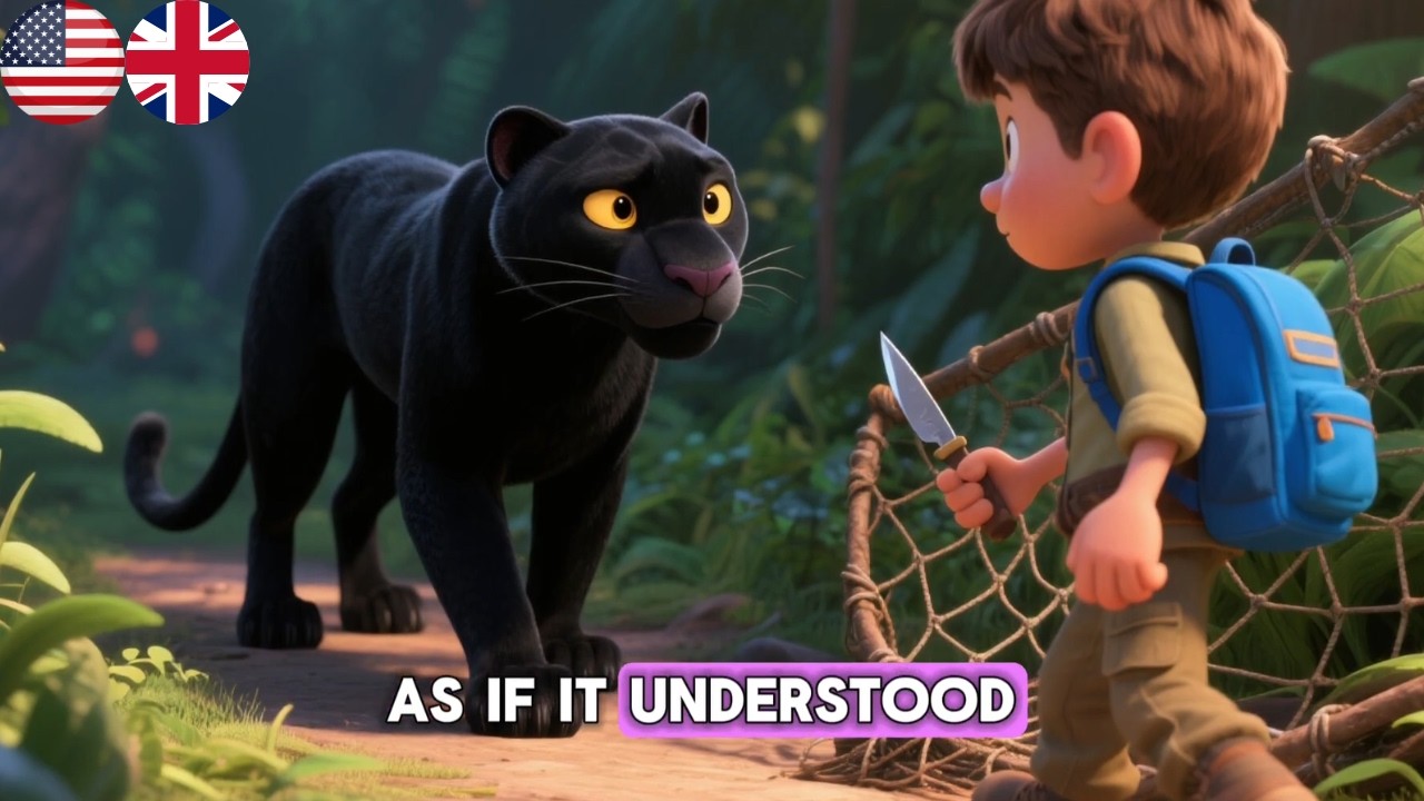 The Jungle Book Mowgli and The Black Panther 🌴3D 4K Bedtime Stories for Kids in English #cartoon