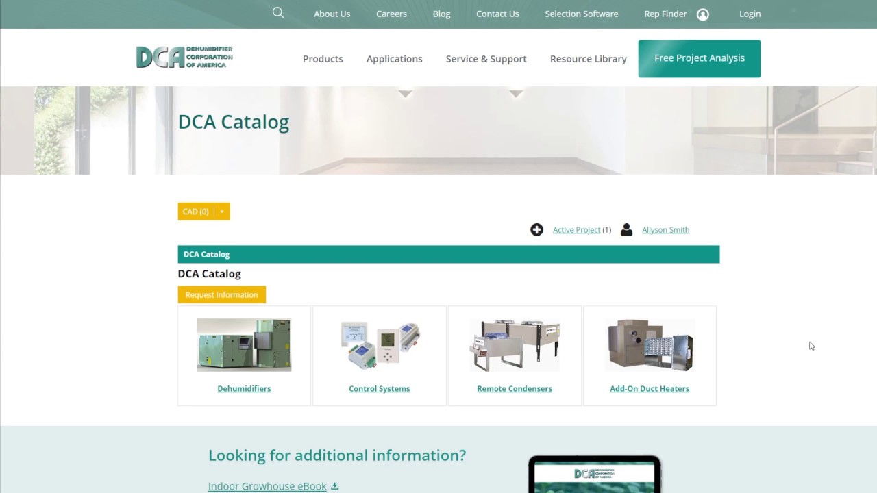 DCA's Selection Software: How to View & Edit Projects