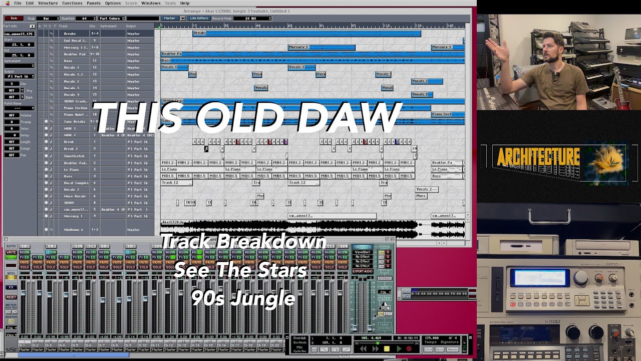 This Old DAW - See The Stars - Track Breakdown (Akai S3200XL/Cubase VST32)