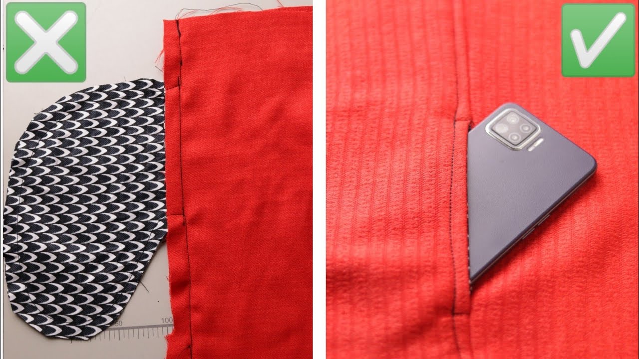HOW TO SEW A SIDE SEAM POCKET / INSEAM POCKET.  NDIFON NTUI
