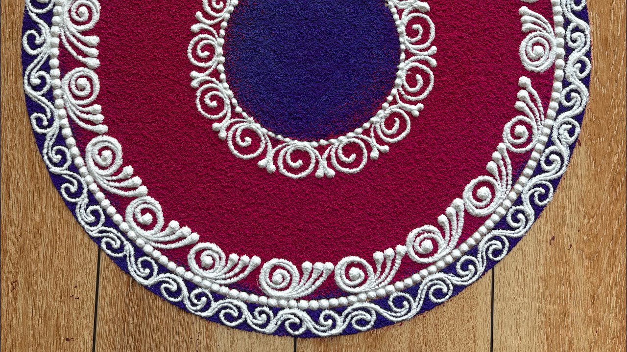 आवर्जून बघावी अशी रांगोळी ♥️👌very beautiful rangoli designs 👌#colourmixing 👌like share subscribe 🙏👍🙏