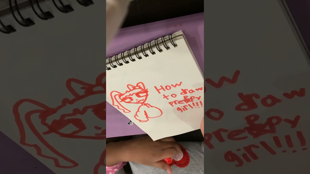 How to draw preppy girl