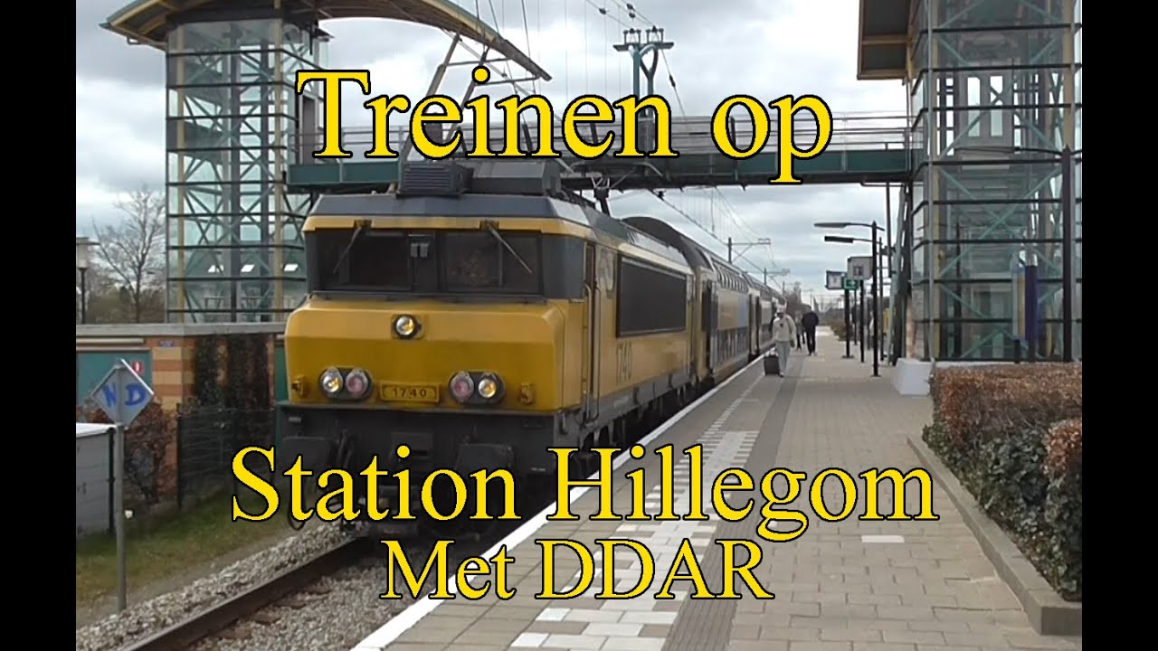 Treinen op station Hillegom (met DDAR) 17-4-15