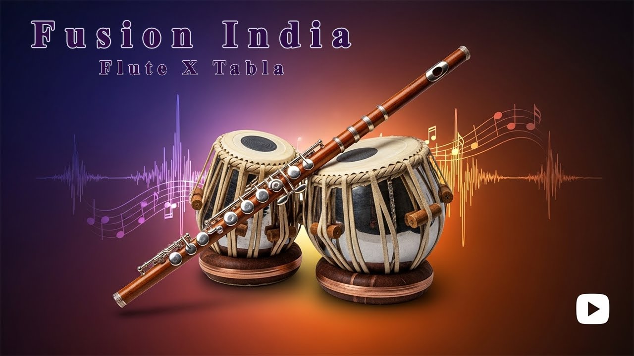 Indian Fusion Music | Flute 🎶 + Tabla  | Relaxing Instrumental Meditation  | FUSION MUSIC INSTRUMENT