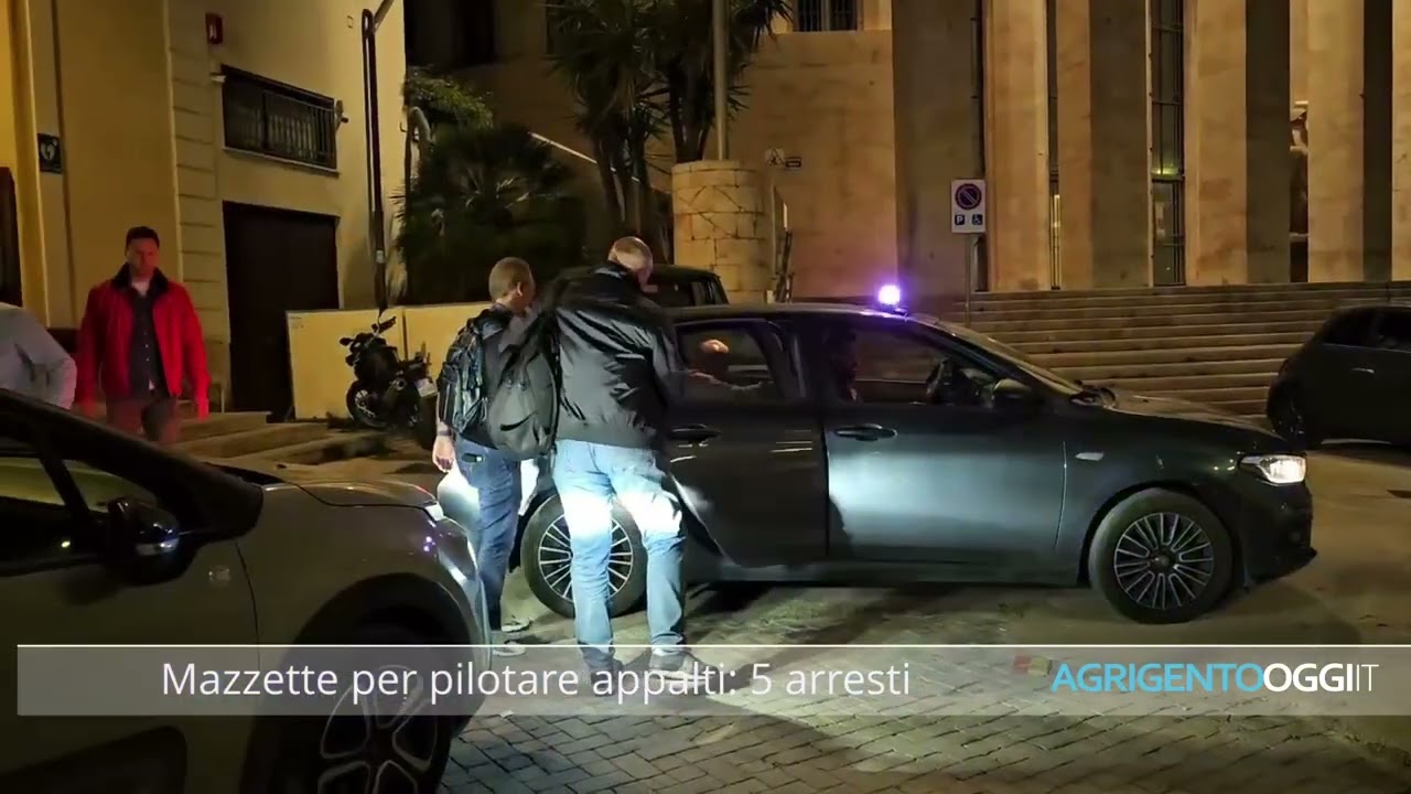Mazzette per pilotare appalti: 5 arresti nell’Agrigentino