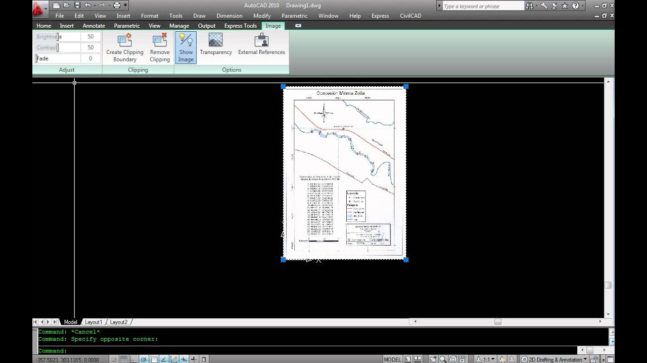 Escala y Georeferenciación de una imagen en AutoCad
