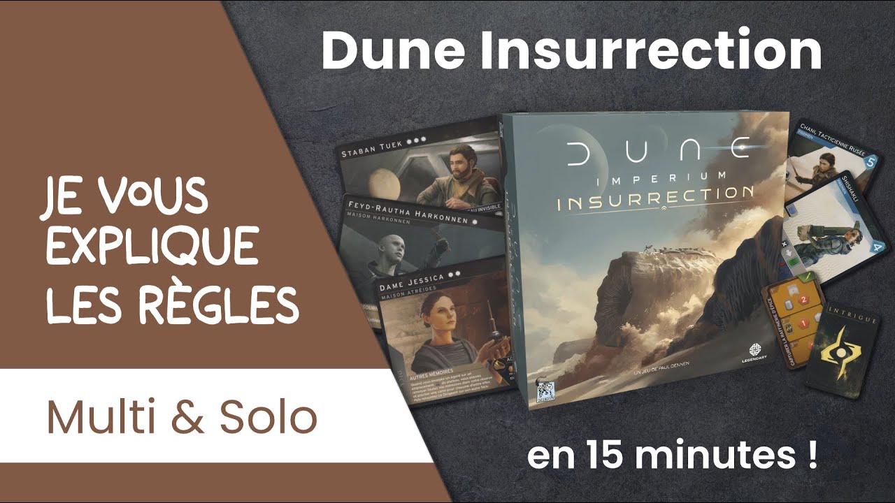 Je vous explique les règles du jeu DUNE IMPERIUM INSURRECTION / UPRISING en moins de 15 minutes!