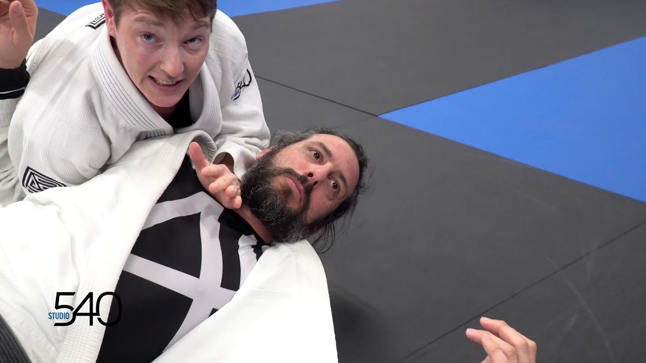 Brazilian Jiu Jitsu Side Control Paper Cutter Choke