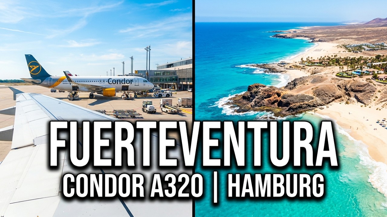 Start Landung Hamburg - Fuerteventura - Condor A320