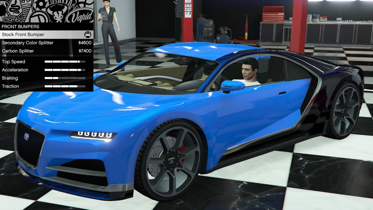GTA 5 - Кастомизация транспортных средств из прошлых DLC - Truffade Nero (Bugatti Chiron)