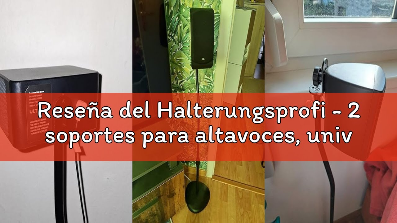 Reseña del Halterungsprofi - 2 soportes para altavoces, universales, para altavoces Surround y satél