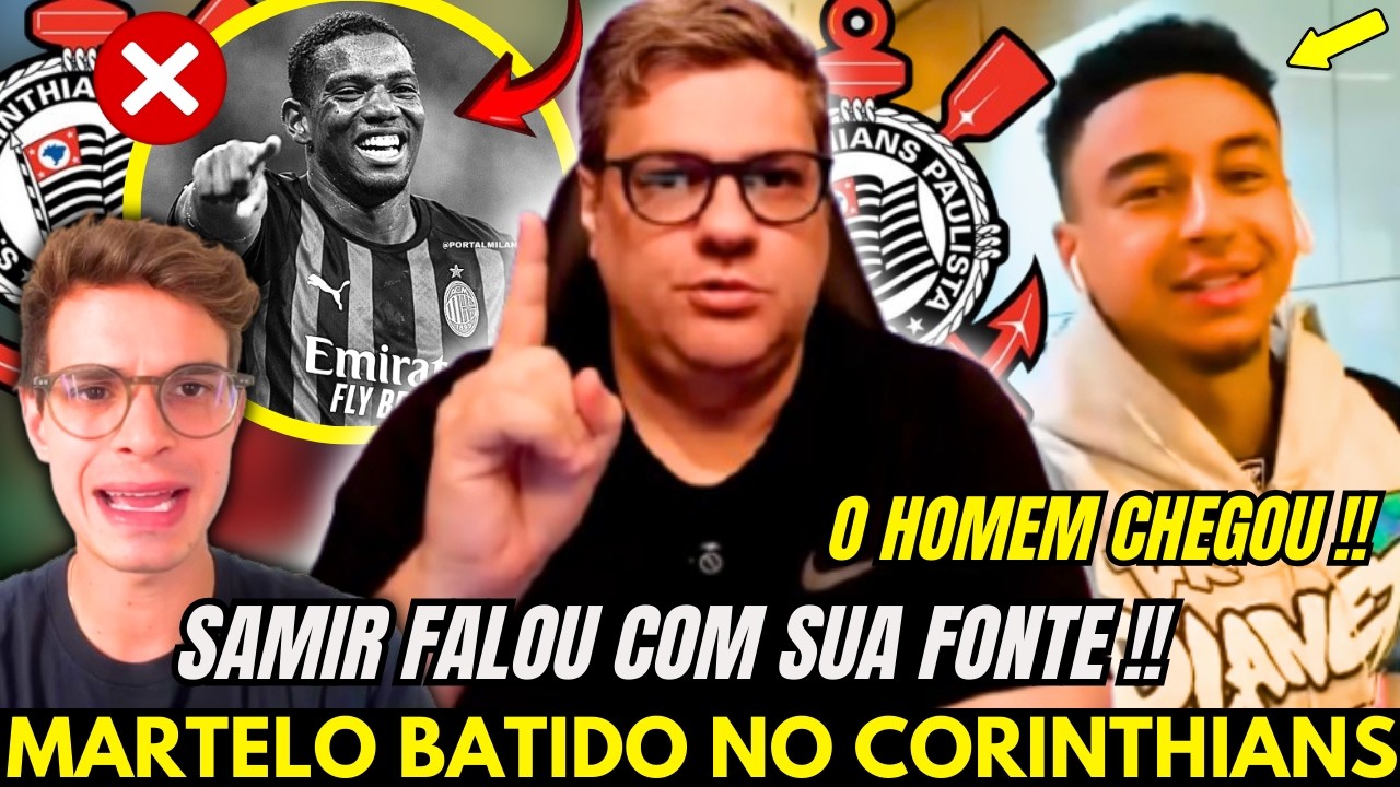 🚨REFORÇO CHEGOU NO CORINTHIANS !! MARTELO BATIDO !! SAMIR CARVALVO TRAZ AS NOTICIAS DIRETA DA FONTE