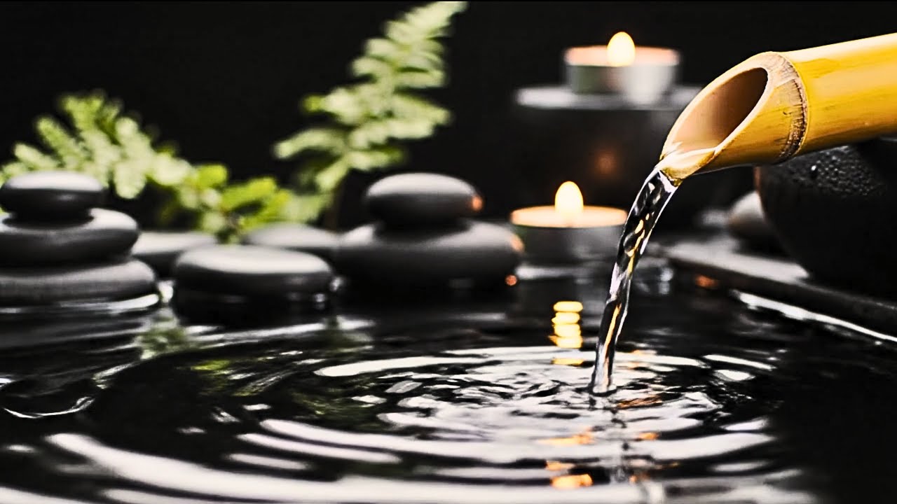 Relaxing Music Relieves Stress 🌿 Bamboo Water Sounds for Calm Mind