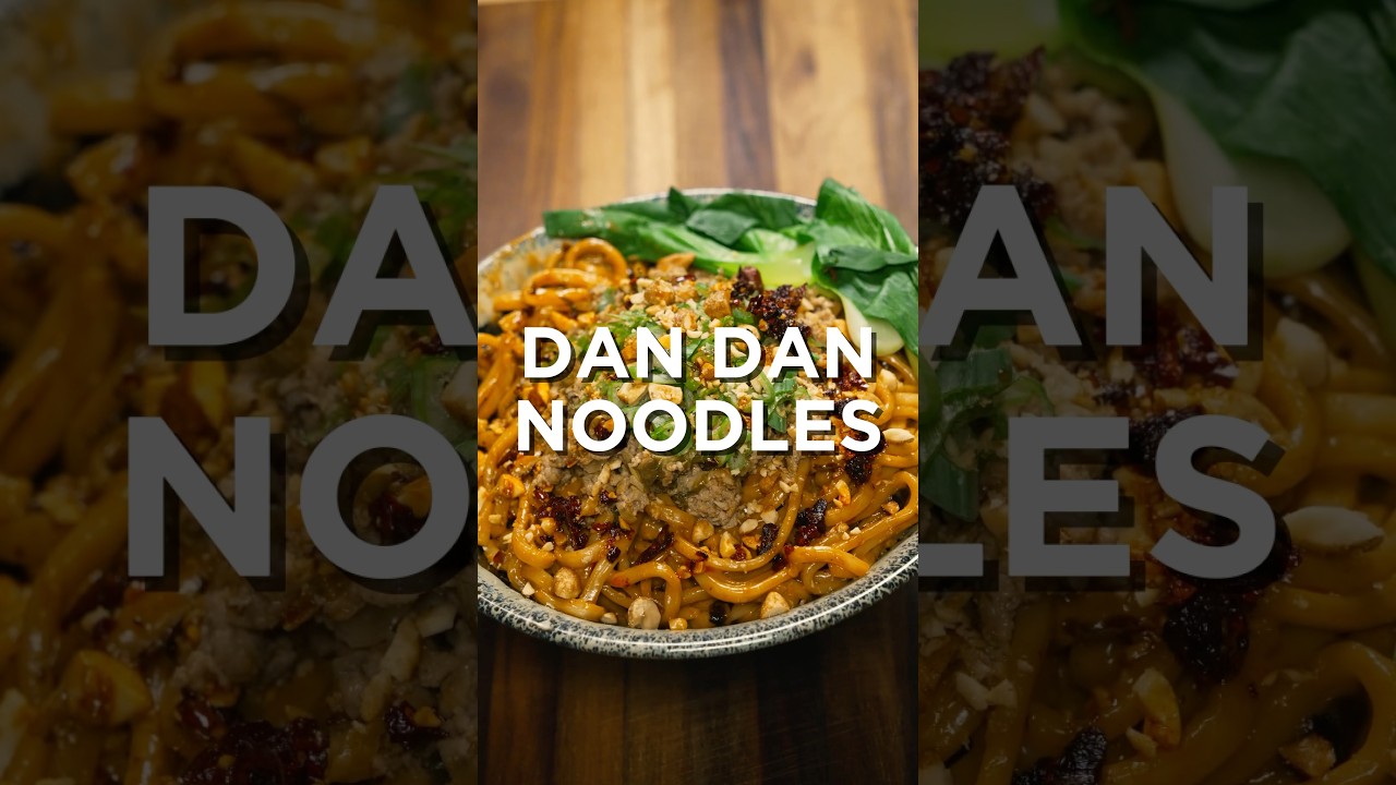 Dan Dan noodles: spicy, savory, and full of bold, nutty flavors! 