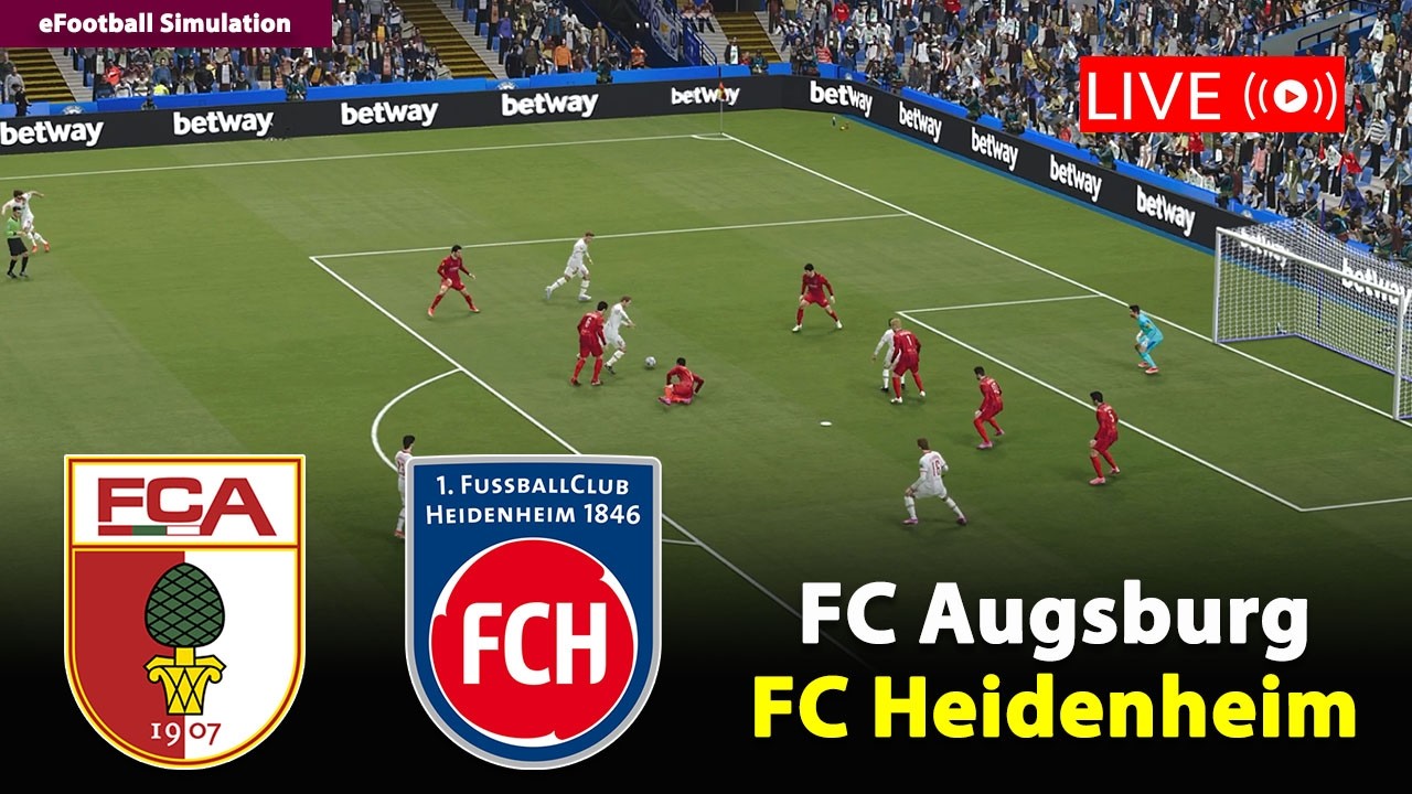 🔴Live- FC Augsburg gegen FC Heidenheim | Bundesliga 2025/26 | eFootball PES21 Simulation