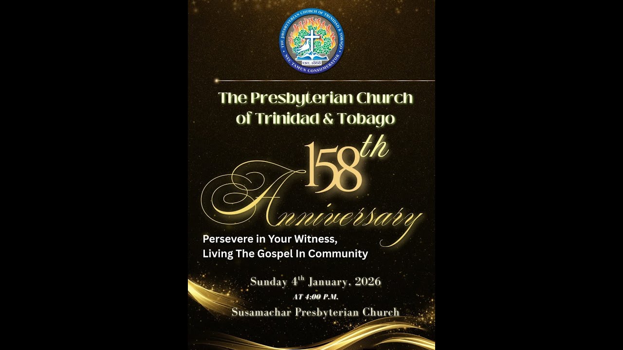 PCTT - 158th Anniversary Service - Sunday 4th January, 2026 (4:00 p.m.)