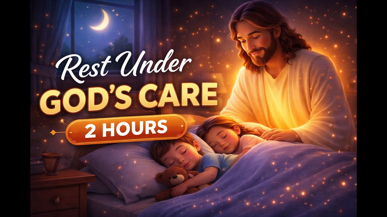 Rest Under God’s Care 🌙✨ | 2 Hours of Calm Christian Music for Sleep & Peace