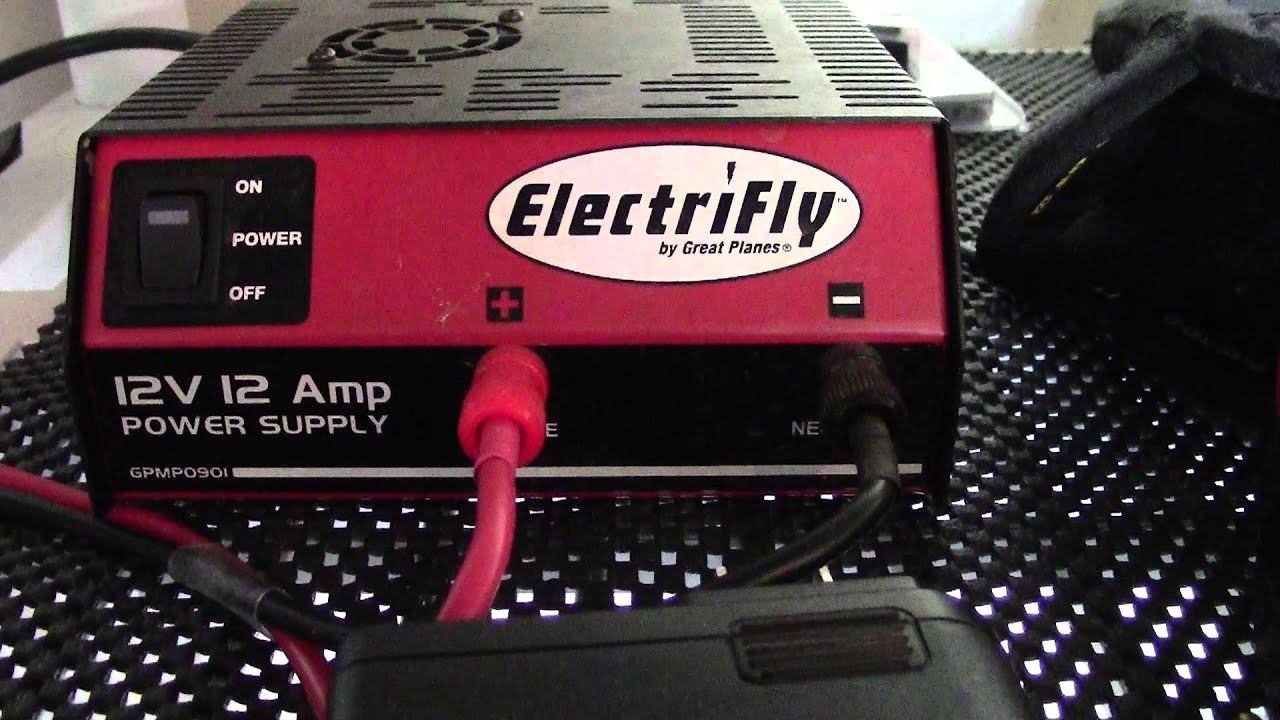 HiTech Multi Charger x4 + ElectriFly Power Supply XFoxRc Battery Charging Station