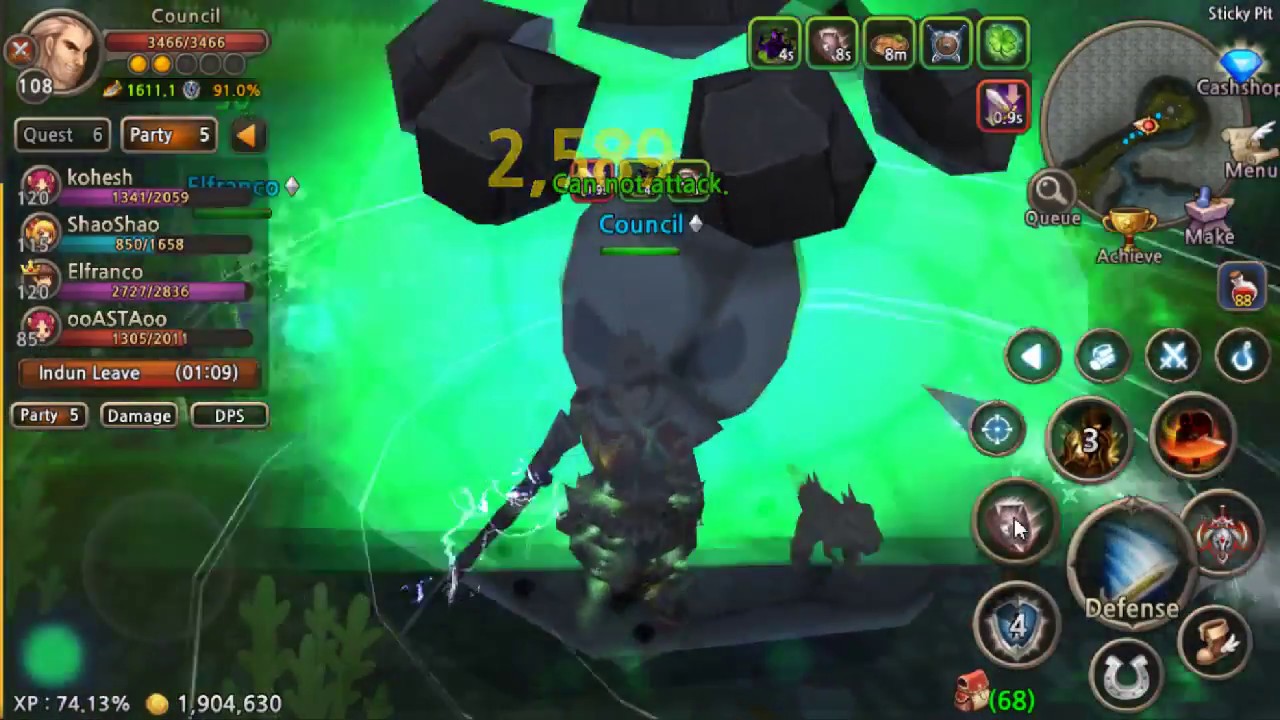 World of Prandis - 106 dungeon Sticky Pit Elite - Tank