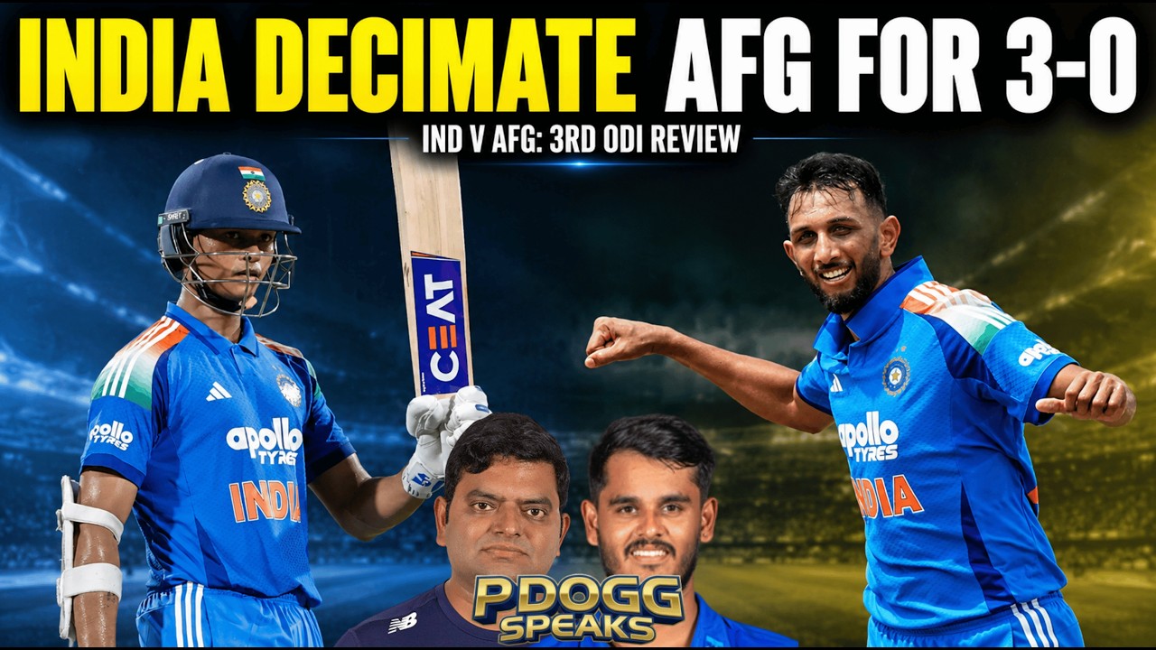 JAISWAL'S CARNAGE SEALS THE SWEEP! | IND vs AFG 3rd ODI Review: Prasidh's Fifer! | Pdoggspeaks