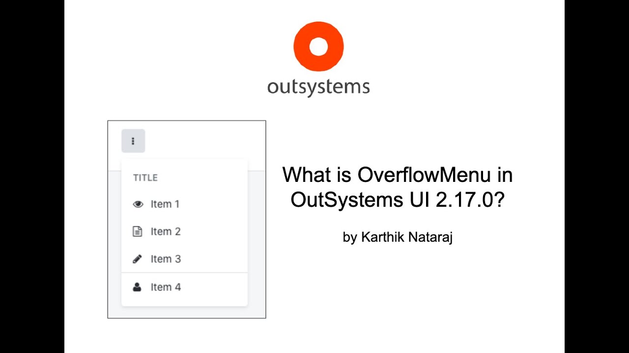 What is Overflow Menu in OutSystems UI 2.17.0?