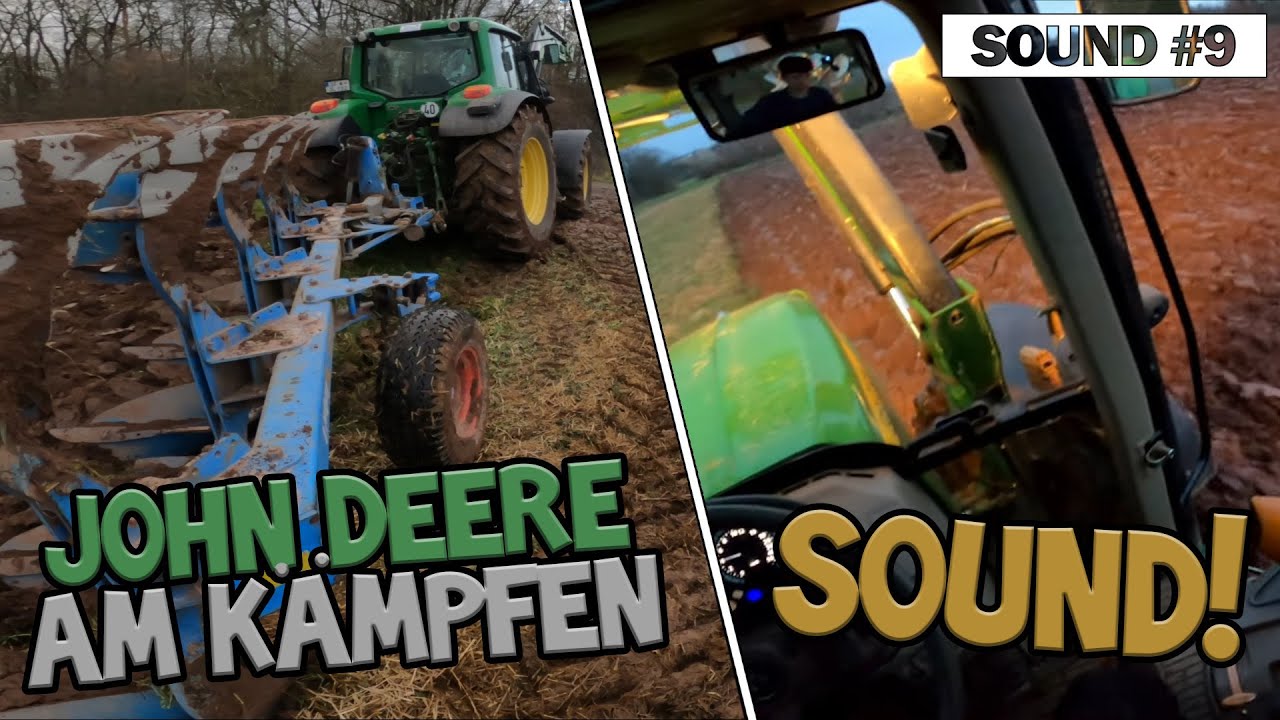 Sound #9 | Pflügen mit John Deere 6630 Premium am Limit - Purer Sound | CabView, Sound
