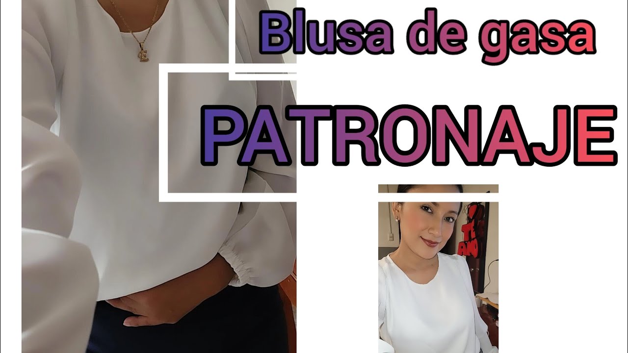 ¿Como hacer una blusa de gasa? 🤔 te enseño hacer el patronaje. 