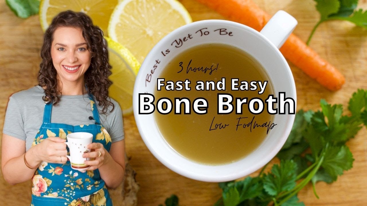 Gut Healing Bone Broth + 10 Tips for Managing an IBS Flare UP | Low FODMAP | Grit and Groceries