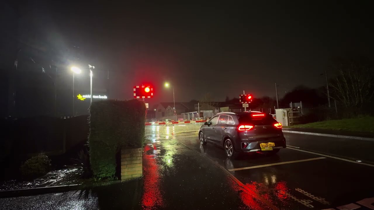 Far shot YN side Noose lane level crossing 27/02/2026 closure 4￼￼