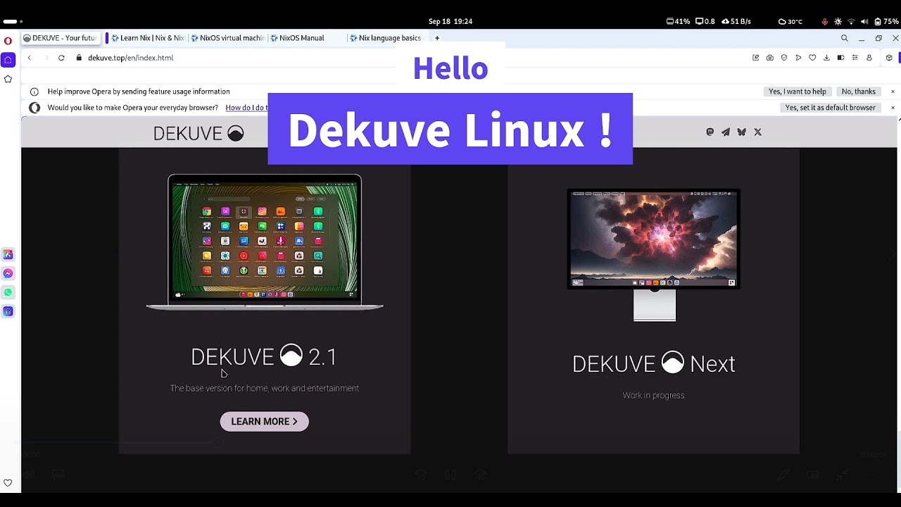 Hello Dekuve Linux !