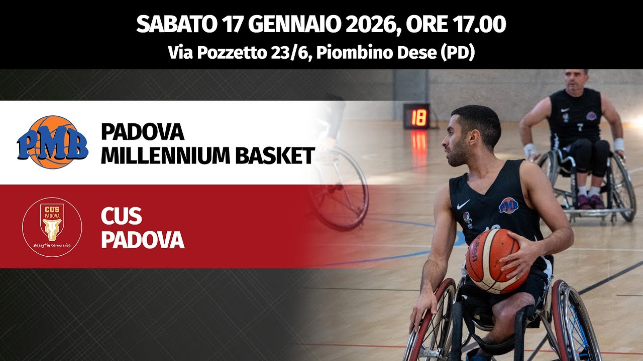 Serie B 2025/26:Padova Millennium Basket - CUS Padova