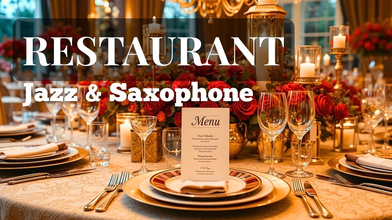 🔴 LIVE Restaurant Jazz Music | Relaxing Saxophone Background Music for Dining & Chill 🎶