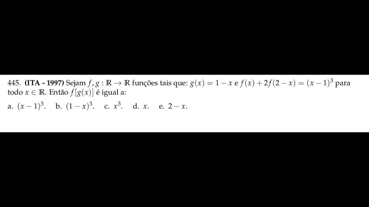 quest&atilde;o do ita ( fun&ccedil;&otilde;es)
