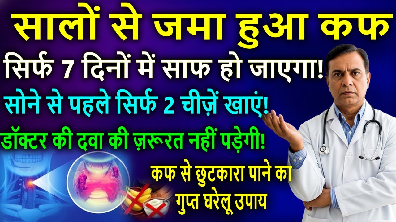 गले में जमा कफ साफ करने का रामबाण इलाज | Post Nasal Drip Permanent Solution | Phlegm Home Remedies