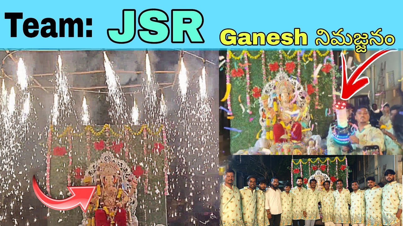 Team JSR || Ganesh నిమజ్జనం || #2025 || Bowenpally Kranthi Vlogzz ||