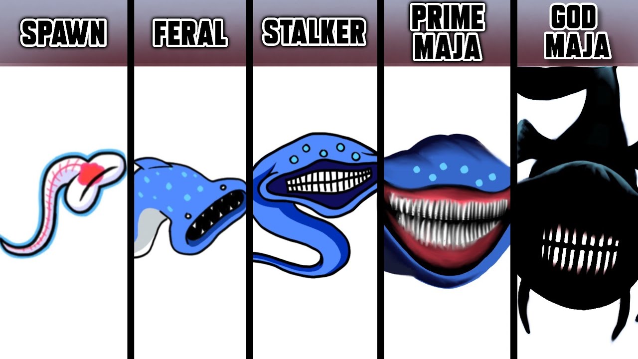 Drawing El Gran Maja Evolution (5 Phases) | Deep Sea Monster Transformation