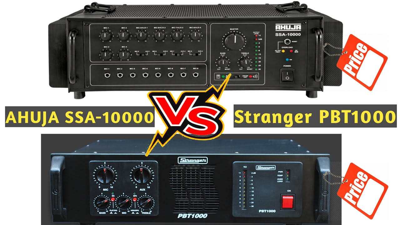 Ahuja SSA-10000 Vs Stranger PBT1000 Review & Price | 1000W Ka Koun Sa Amplifier Le Dj Setup Ke Liye