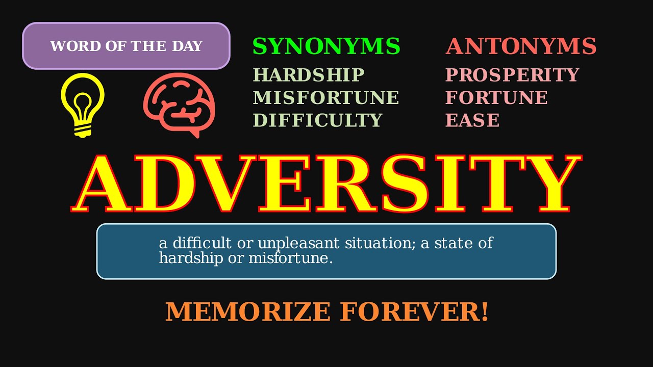 Adversity: Word of the Day 😤 | Hardship & Challenge