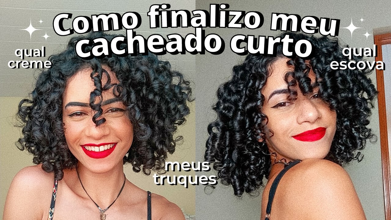 FINALIZAÇÃO CABELO CACHEADO CURTO: PASSO A PASSO DETALHADO | definição e volume mediano