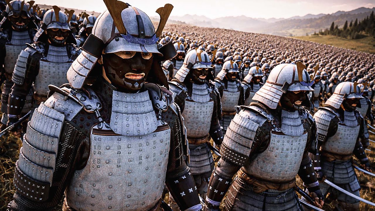 Can 250,000 SAMURAI Survive a 2,200,000-War FOUR-ARMY MAYHEM? | UEBS 2