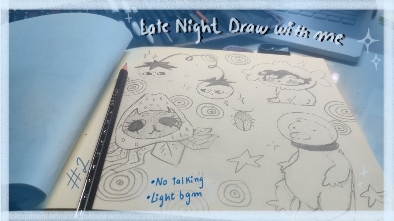 ☆ Draw with me ☆ | 20 mins | light bgm | Turn on CC