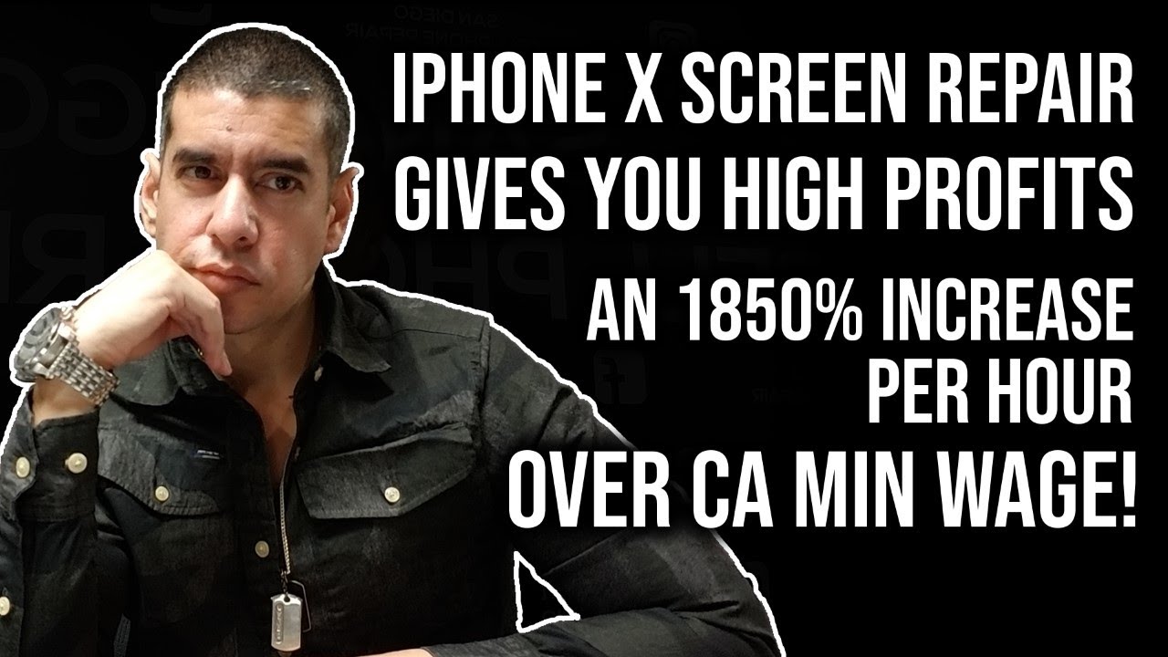 Полное руководство по замене треснувшего экрана iPhone X (неотредактированное) с высокой прибылью