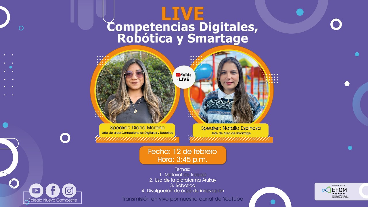 Webinar Competencias digitales, robótica y smartage