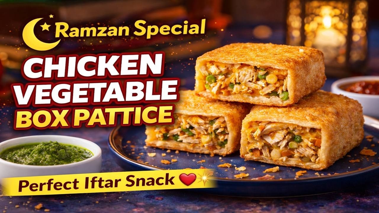 Iftar Special Chicken Box Pattice | Crispy & Loaded | Ramzan Special
