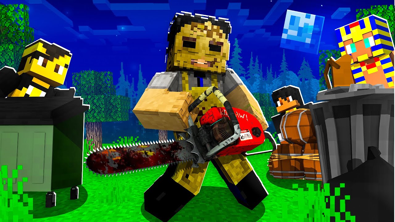 SE ESCONDA DO LOUCO DA SERRA ELÉTRICA no MINECRAFT! ‹ Koow ›